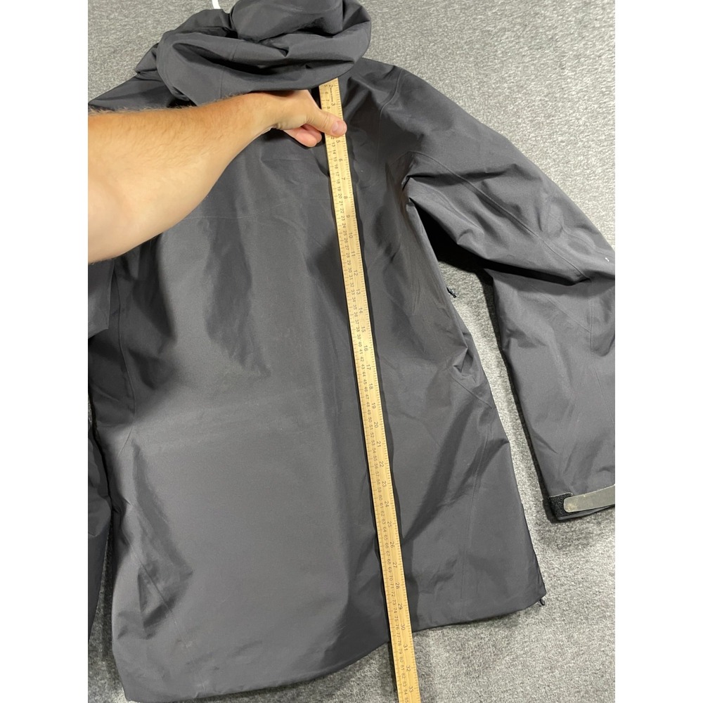 Arc'teryx Jacket Womens Large Black Theta AR Hooded Waterproof Rain Shell - Picture 15 of 16
